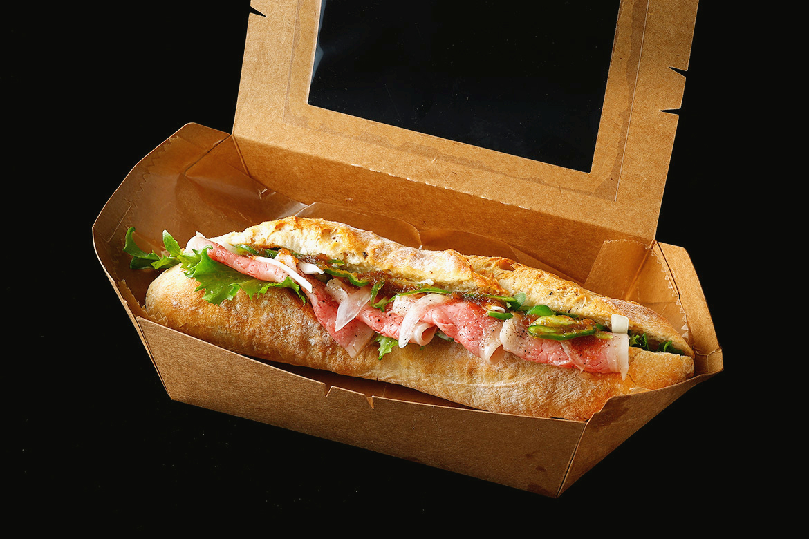 A5ランク和牛とろけるローストビーフバゲッド